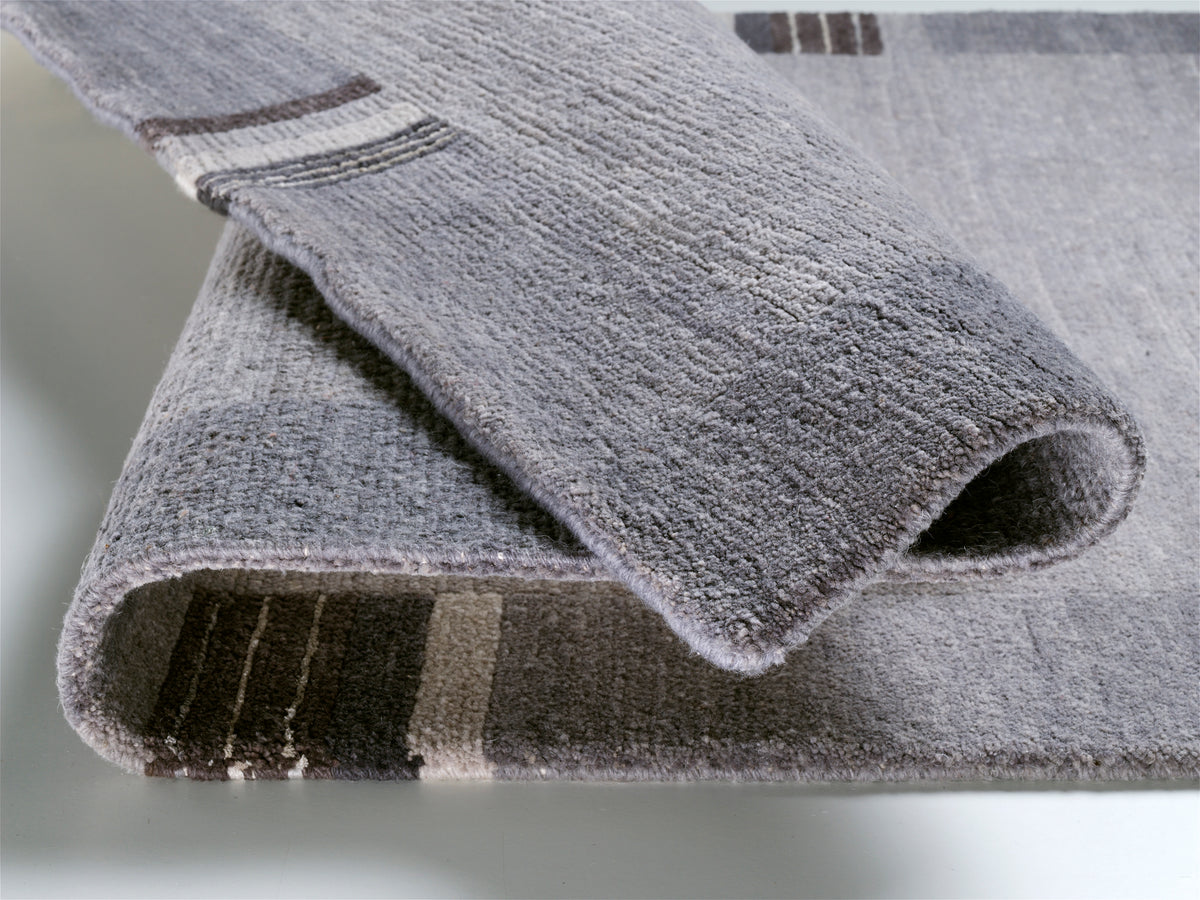 OCI Teppich SENSATION SILK LAKIR grau echter original handgeknüpfter Nepal-Teppich