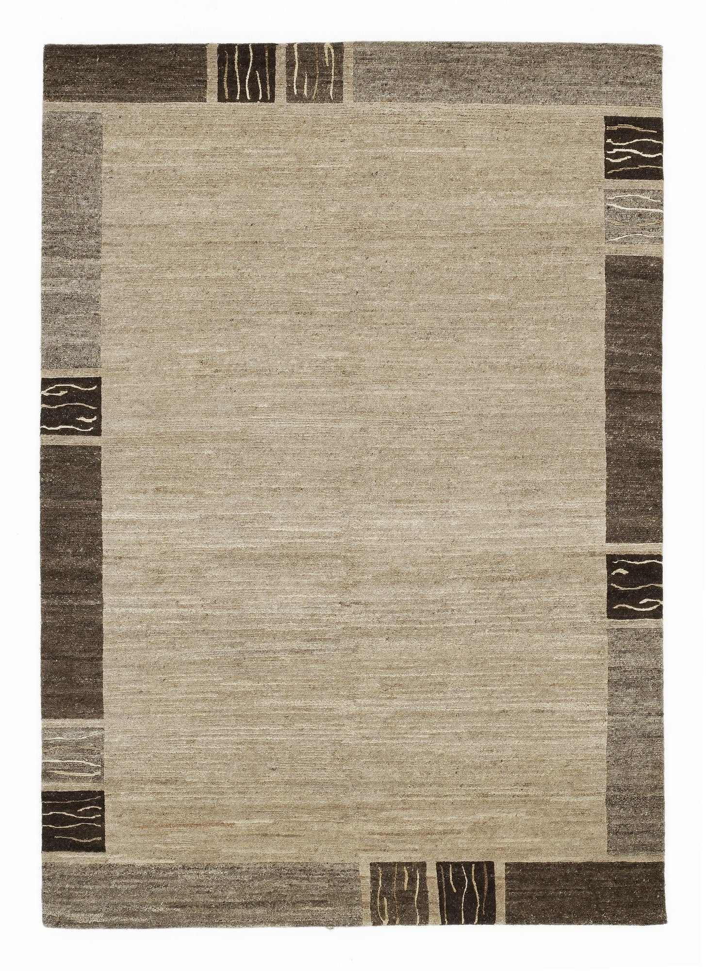 OCI Teppich NATURA SILK GRENY natur echter original handgeknüpfter Nepal-Teppich