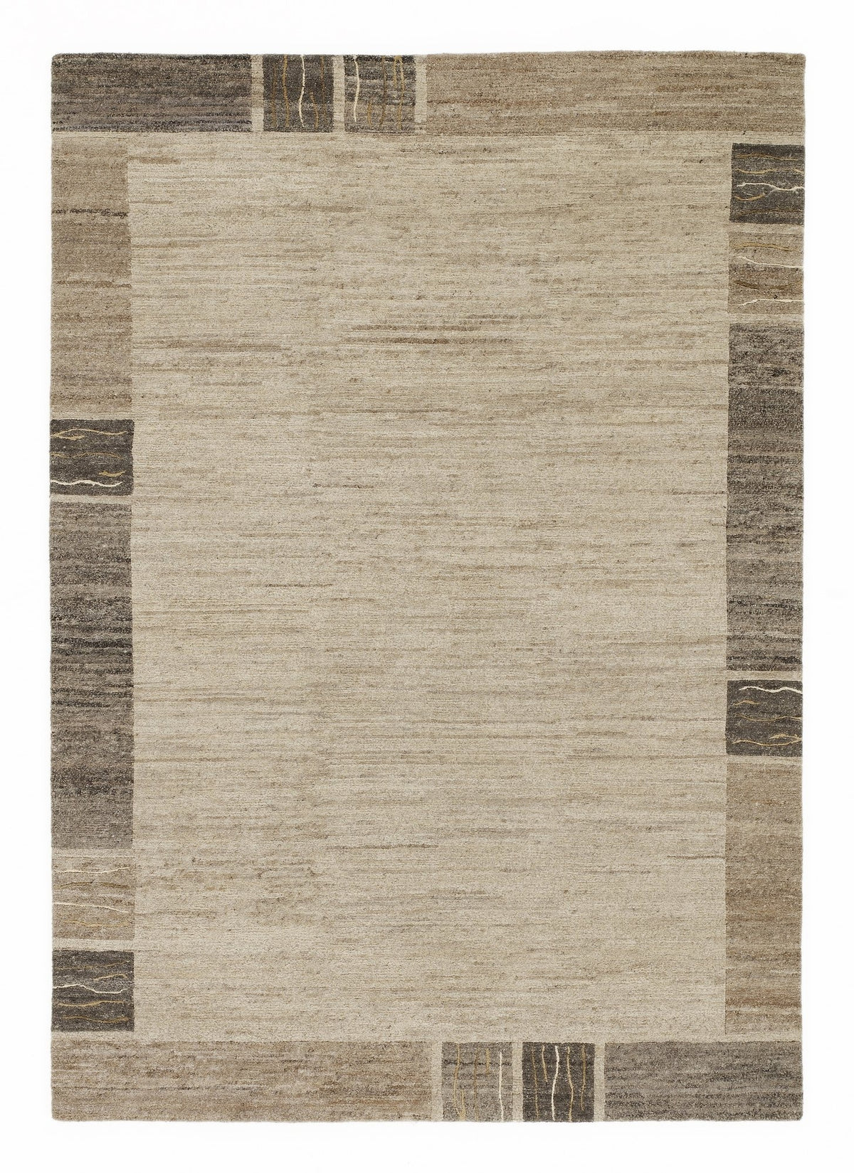 OCI Teppich NATURA SILK GRENY wolle-natur echter original handgeknüpfter Nepal-Teppich