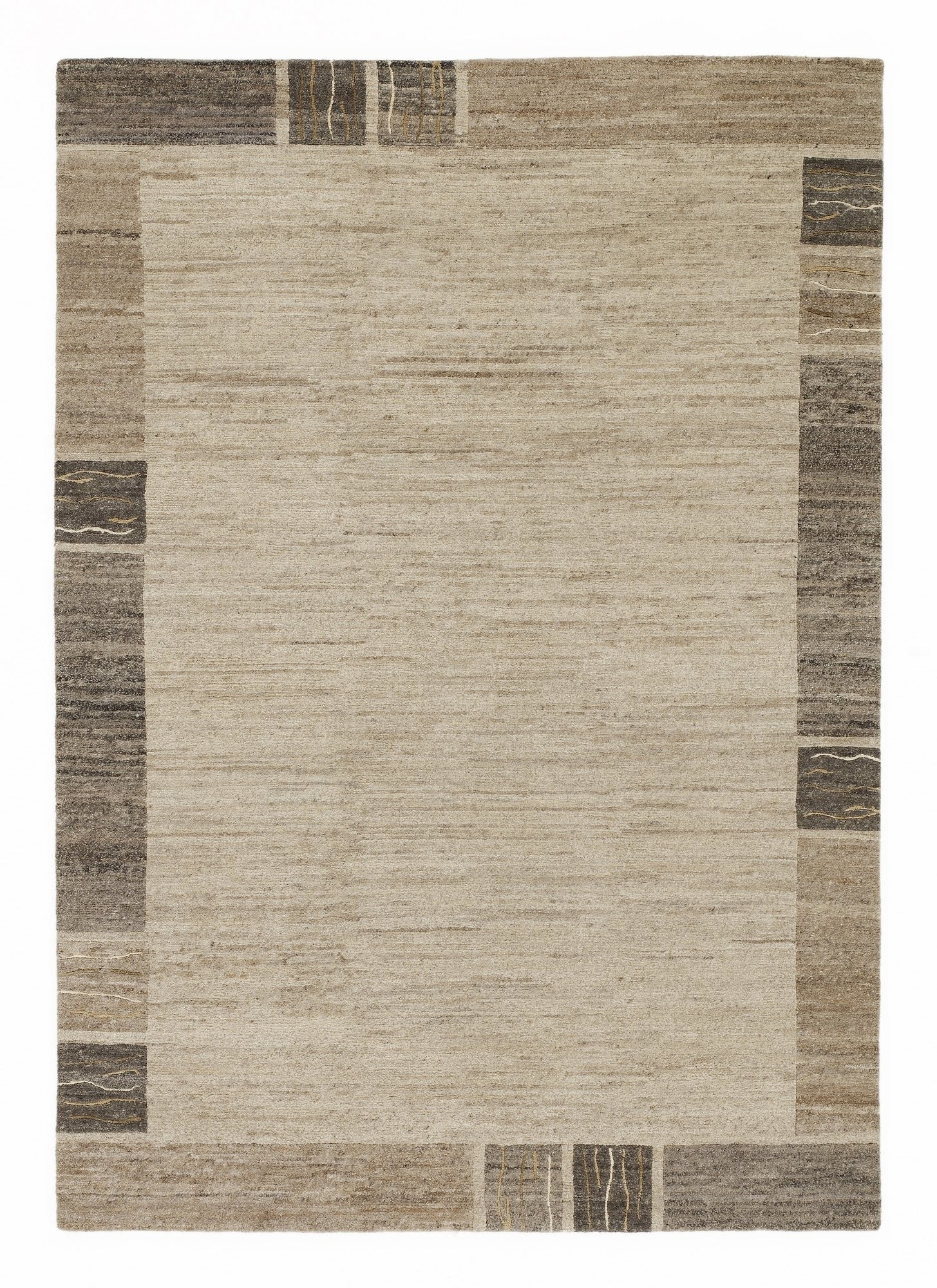 OCI Teppich NATURA SILK GRENY wolle-natur echter original handgeknüpfter Nepal-Teppich