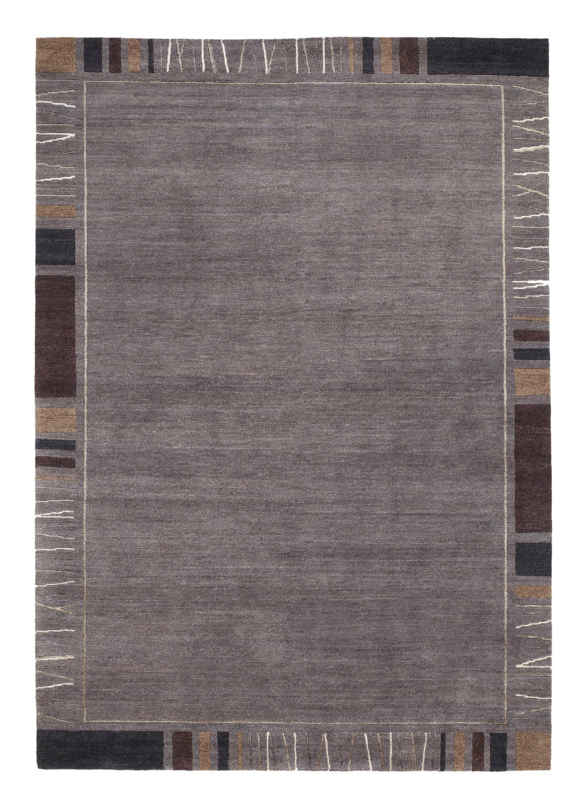 OCI Teppich SENSATION SILK REKHI dk.grau echter original handgeknüpfter Nepal-Teppich