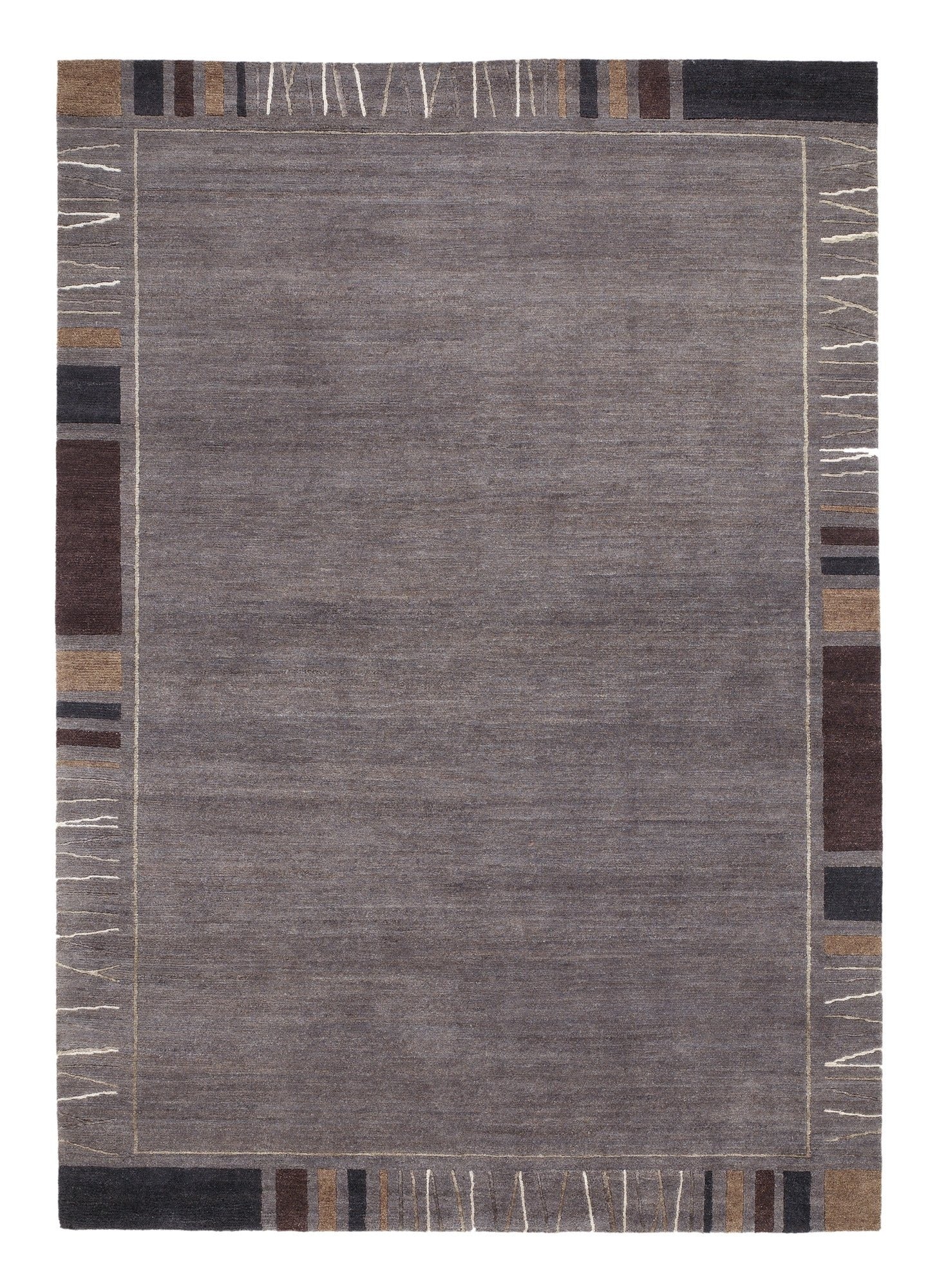 OCI Teppich SENSATION SILK REKHI dk.grau echter original handgeknüpfter Nepal-Teppich