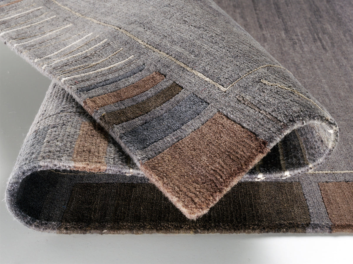 OCI Teppich SENSATION SILK REKHI dk.grau echter original handgeknüpfter Nepal-Teppich