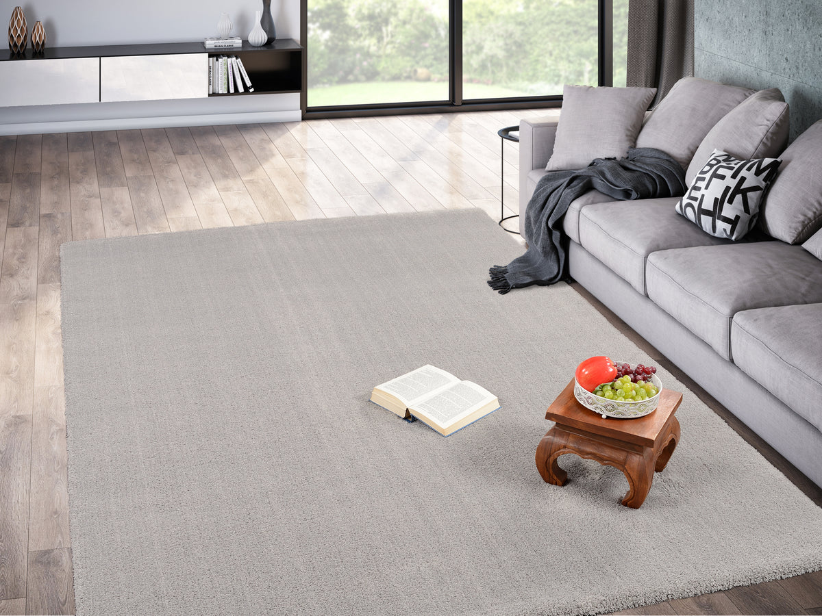 OCI Teppich SOFT DREAM grau weicher Shaggy Hochlor Langflor Teppich