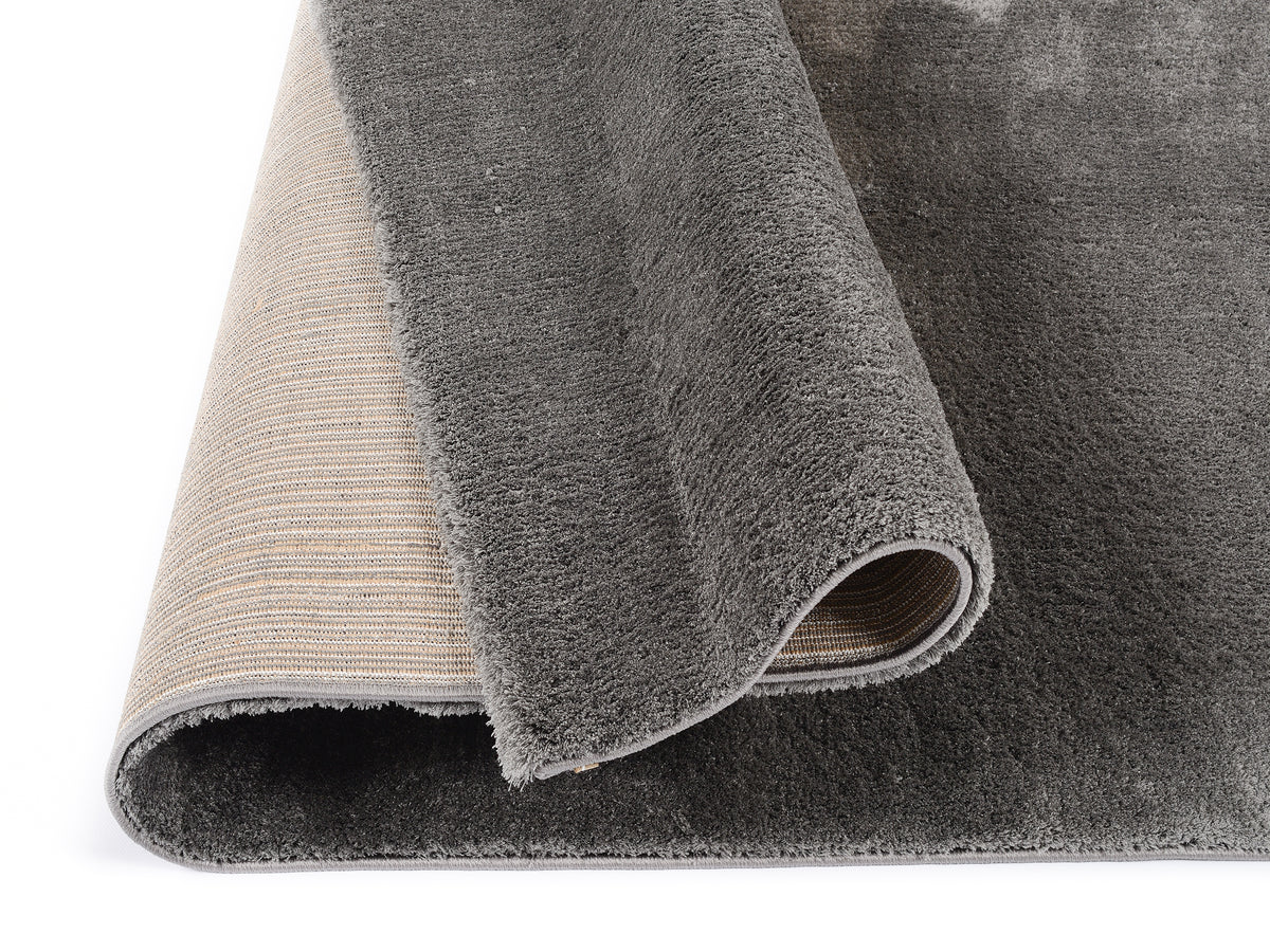 OCI Teppich SOFT DREAM dk.grau Quadratisch weicher Shaggy Hochlor Langflor Teppich