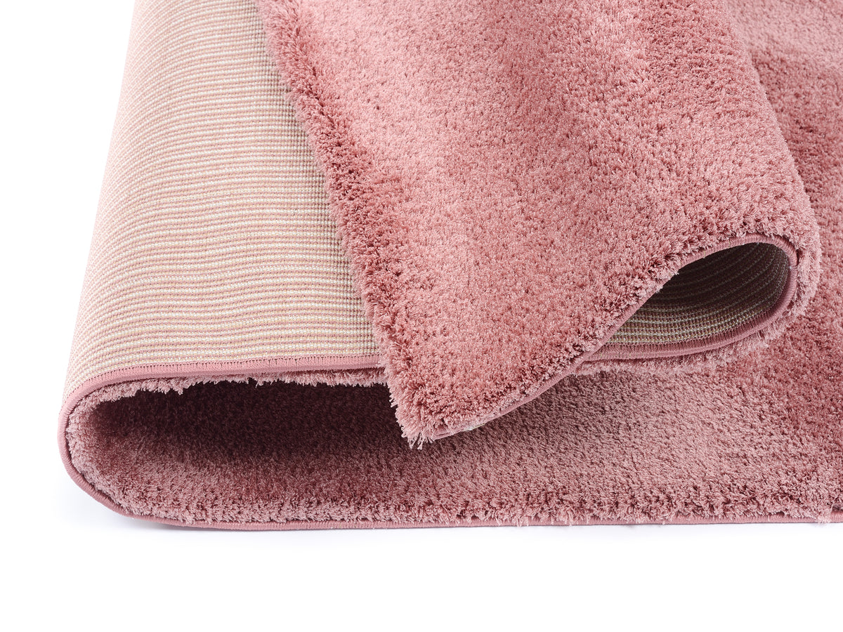 OCI Teppich SOFT DREAM rosenholz Quadratisch weicher Shaggy Hochlor Langflor Teppich