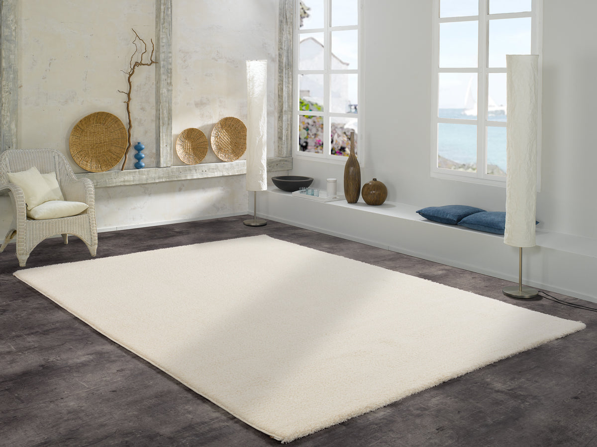 OCI Teppich SOFT DREAM creme Quadratisch weicher Shaggy Hochlor Langflor Teppich