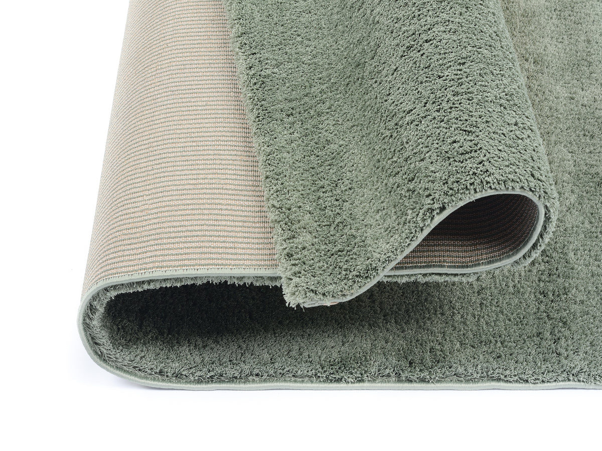 OCI Teppich SOFT DREAM oliv Quadratisch weicher Shaggy Hochlor Langflor Teppich