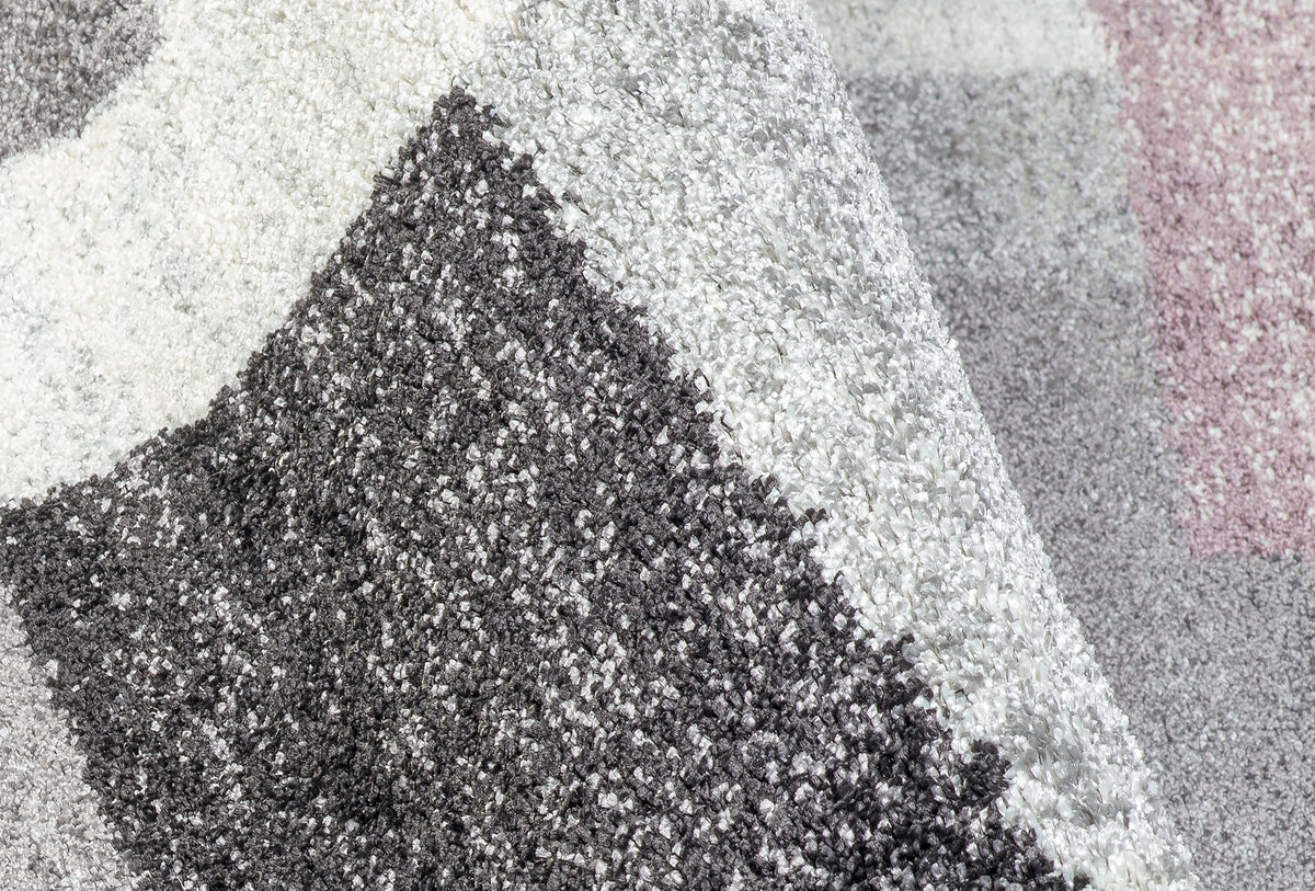 OCI Teppich STEADY ALLOVER grau-flieder moderner Designer Teppich Öko-Tex