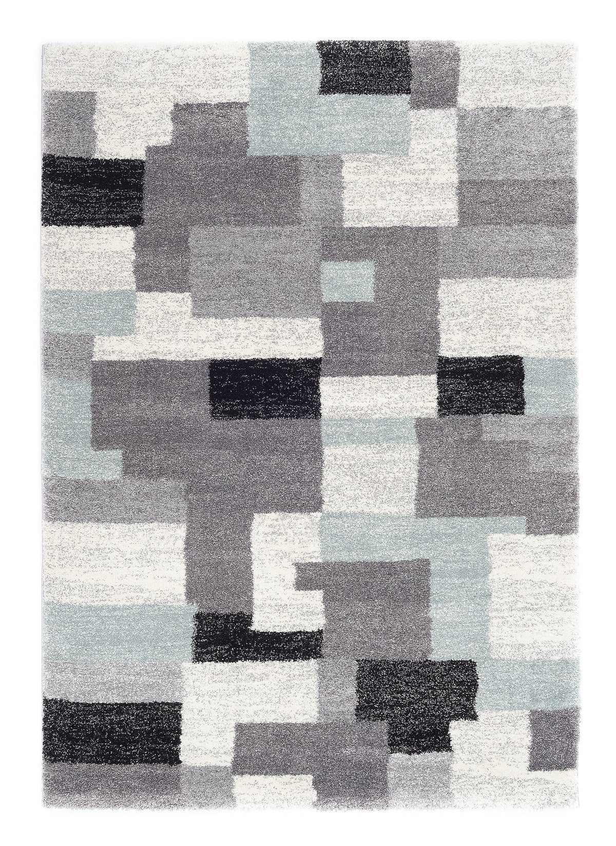 OCI Teppich STEADY ALLOVER grau-blau moderner Designer Teppich Öko-Tex