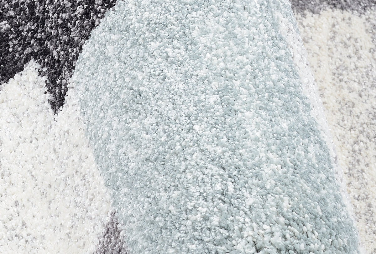 OCI Teppich STEADY ALLOVER grau-blau moderner Designer Teppich Öko-Tex