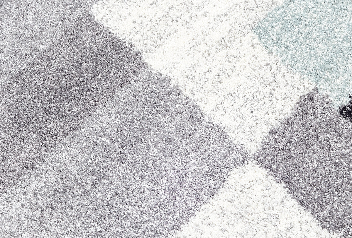 OCI Teppich STEADY ALLOVER grau-blau moderner Designer Teppich Öko-Tex