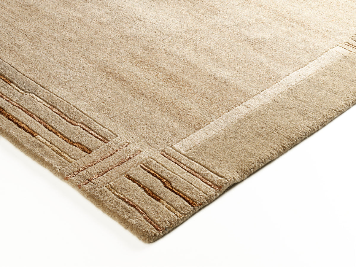 OCI Teppich SAVANA KITE natur handgeknüpfter Nepal-Teppich Wolle