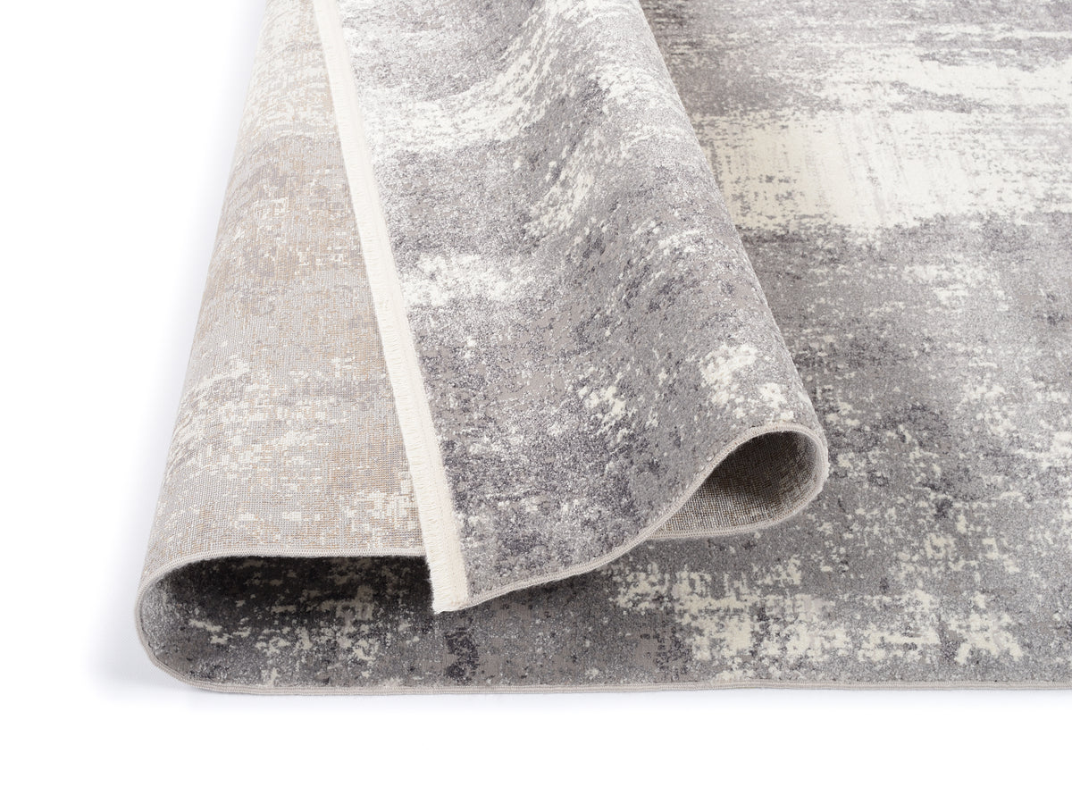 OCI Teppich TOP LARISSA grau moderner Designer Teppich mit 3D Optik