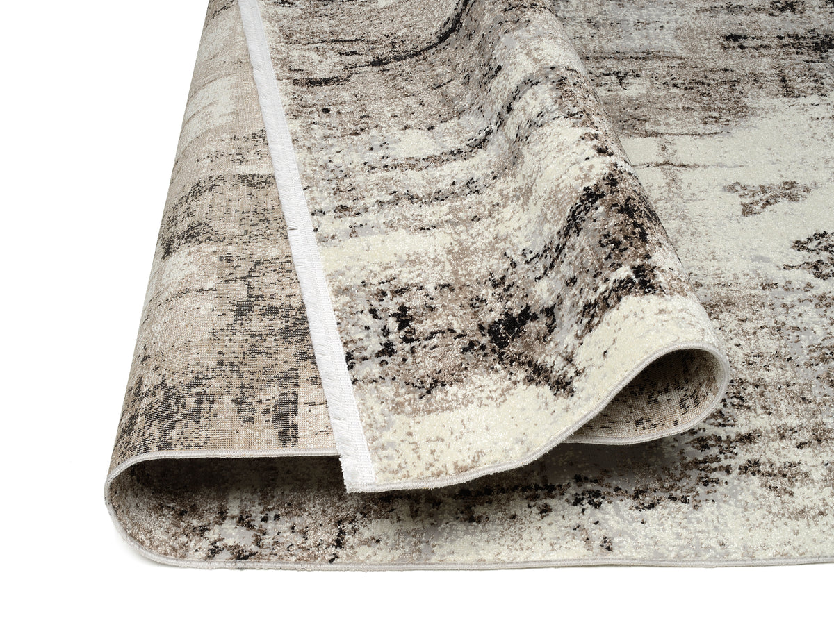 OCI Teppich TOP ALINA beige-braun moderner Designer Teppich mit 3D Optik