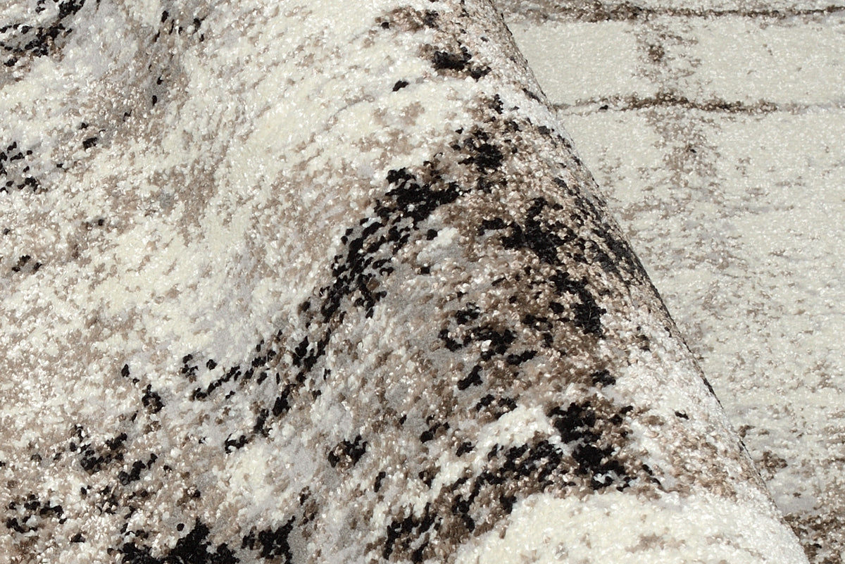 OCI Teppich TOP ALINA beige-braun moderner Designer Teppich mit 3D Optik