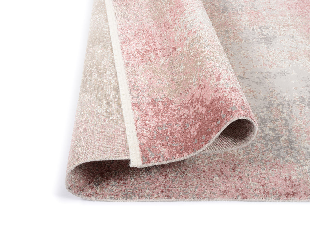 OCI Teppich TOP SABINA creme-rosa moderner Designer Teppich mit 3D Optik