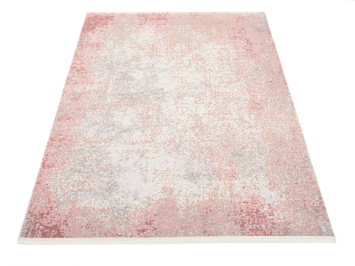 OCI Teppich TOP SABINA creme-rosa moderner Designer Teppich mit 3D Optik