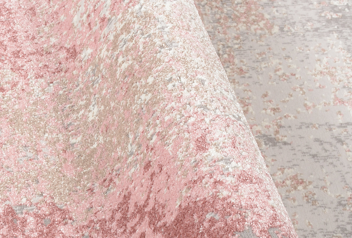OCI Teppich TOP SABINA creme-rosa moderner Designer Teppich mit 3D Optik