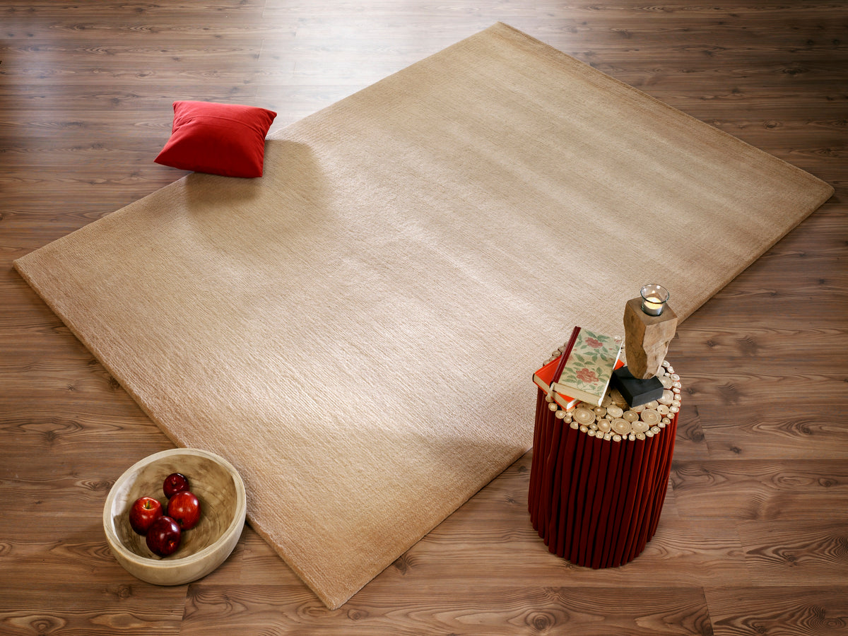 OCI Teppich VINCIANO TAMI beige echter original handgeknüpfter Nepal-Teppich