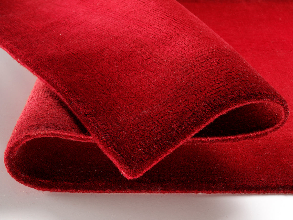 OCI Teppich VINCIANO TAMI dk.rot echter original handgeknüpfter Nepal-Teppich