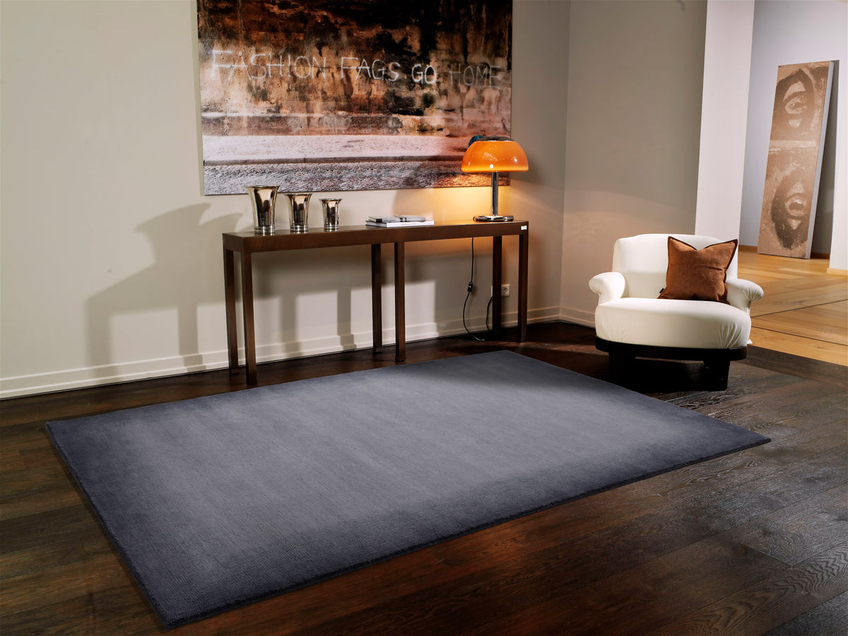 OCI Teppich VINCIANO TAMI grau echter original handgeknüpfter Nepal-Teppich