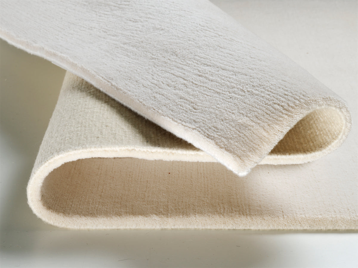 OCI Teppich VINCIANO UNI snow echter original handgeknüpfter Nepal-Teppich